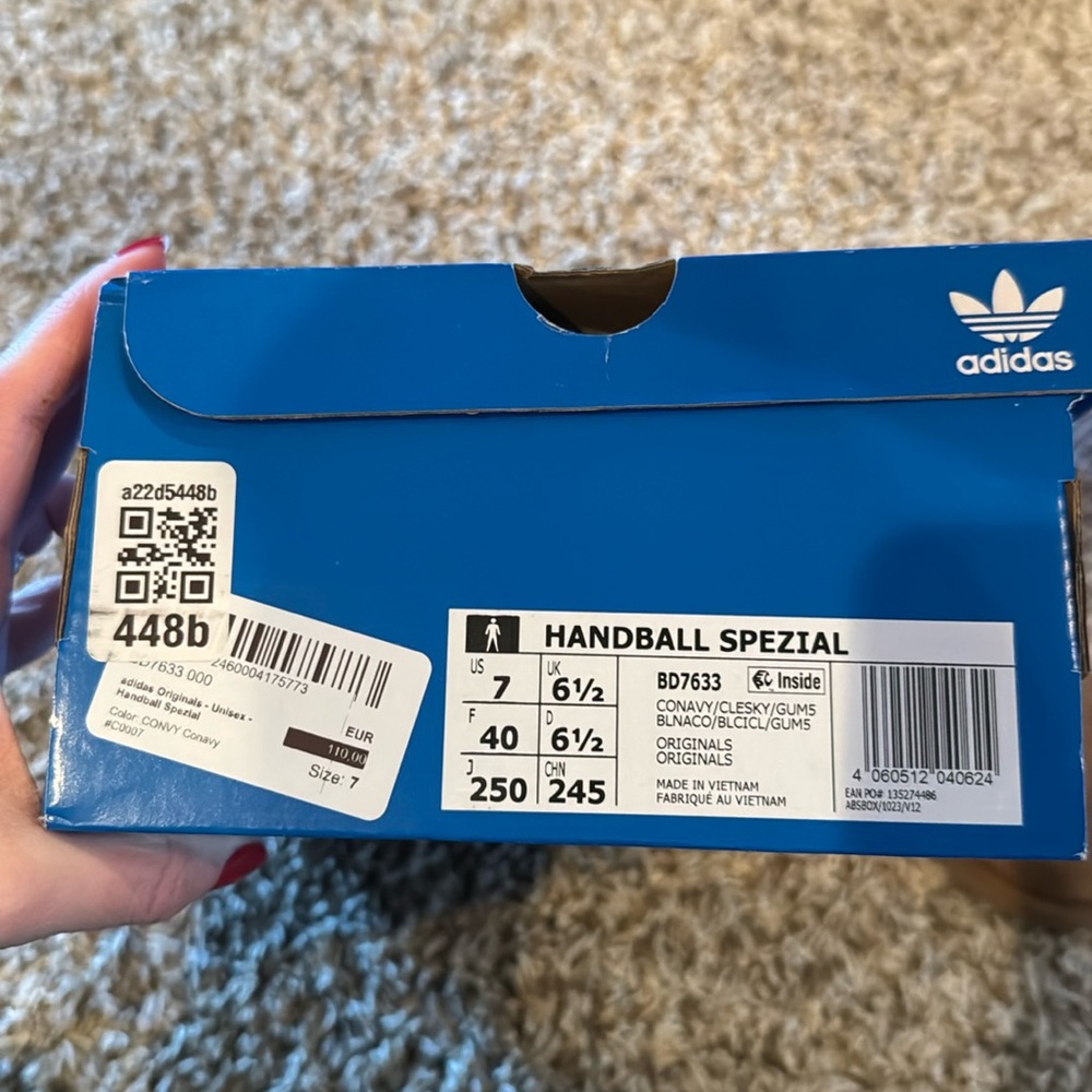 Adidas handball spezial in navy and clear sky